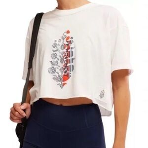 Free people FP movement inspire tee my time graphic logo women’s size small